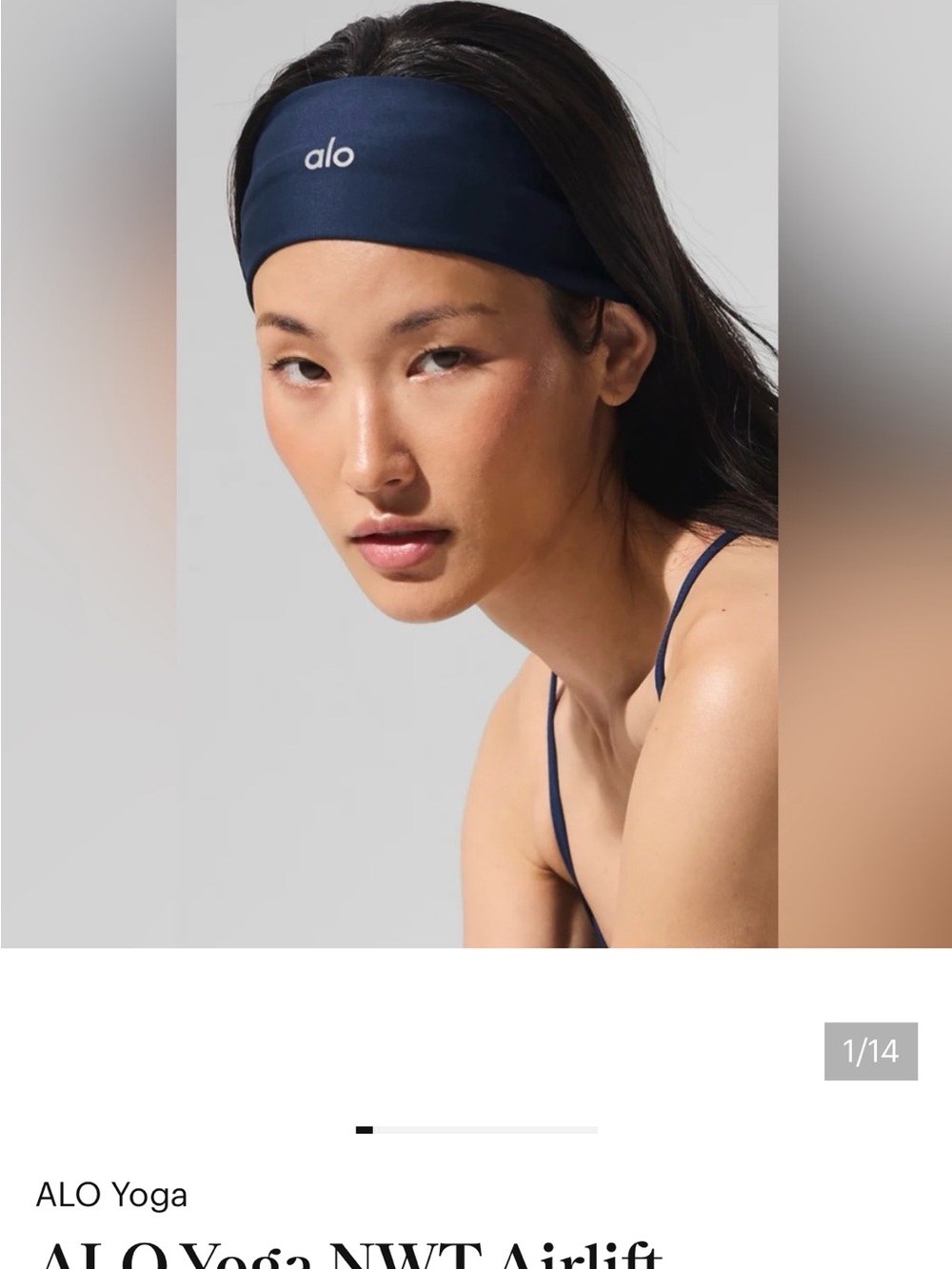 ALO Yoga Airlift Headband Navy